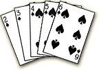 Straight Poker Flush Hand